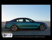 BMW wrapped with KPMF Matte Pacific Blue Starlight Laminate vinyl