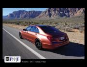 Mercedes wrapped with KPMF Matte Russet Red