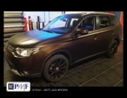 SUV wrapped with KPMF Matte Java Brown wrap vinyl