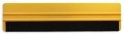 12 inch yellow plastic squeegee with felt on one edge from Lidco Products